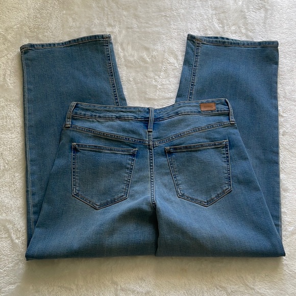 NWT Skinnygirl Button Fly Wide Leg Cropped High Rise Stretch Jean - Picture 3 of 11